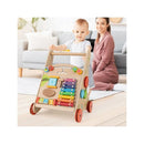 Wooden Baby Push Walker With Handle And Wheels