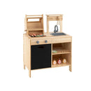 Wooden Barbecue Grill Kitchen Playset Pretend With Play Food