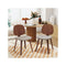 Wooden Dining Chair Set Of 2 With Bentwood Frame And Padded Seat