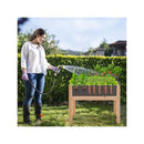 Wooden Raised Garden Bed With Drainage Holes And Acrylic Panels