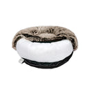 Pet Bed Cat Dog Donut Nest Calming Xl Brown X Large