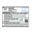 Cameron Sino Cs Bll290Sl 3000Mah Battery For Blu Life 8 Xl Mobile