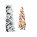 135 Slim Christmas Tree With 258 Branch Tips And 100 Led Lights