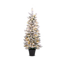 120Cm Artificial Christmas Tree With 176 Branch And 8 Lighting Modes