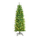 Artificial Pencil Christmas Tree With Warm White Ul Listed Lights