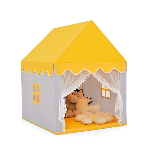 Kids Playhouse With Washable Soft Mat And Mesh Window