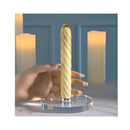 Playboy Pleasure Twist Of Fate Yellow Glass Usb Rechargeable Vibrator