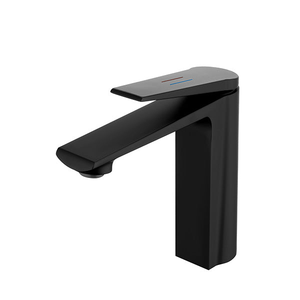 Basin Mixer Tap Brass Hot Cold Tap Bathroom Sink Faucet Black