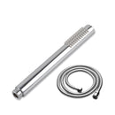 Brass Hand Held Shower Head Spray Head With Water Hose Round Chrome