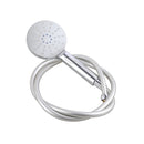 3 Modes Rainfall Handheld Spray Shower Head With Pvc Water Hose Chrome