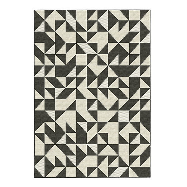 Zoe Grey White Rug 160 X 230 Cm
