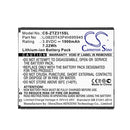 Cameron Sino Cs Ztz315Sl 1900Mah Battery For Zte Blade Vantage 2 Phone