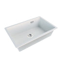 Granite Quartz Stone Kitchen Sink Single Bowl With Overflow Strainer