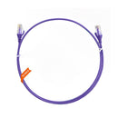 Pack Of 50 Cat 6 Ultra Thin Lszh Ethernet Network Cable Purple