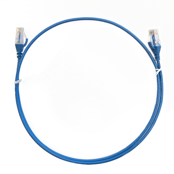 1M Cat 6 Ultra Thin Lzsh Ethernet Network Cable Blue