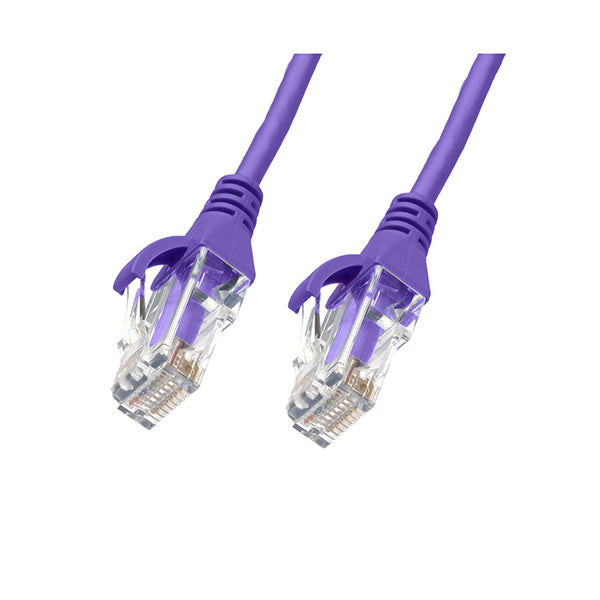 2M Cat 6 Ultra Thin Lszh Ethernet Network Cables Purple