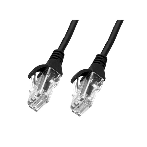 2M Cat 6 Ultra Thin Lszh Ethernet Network Cables Black