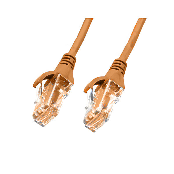 1M Cat 6 Ultra Thin Lszh Ethernet Network Cables Orange