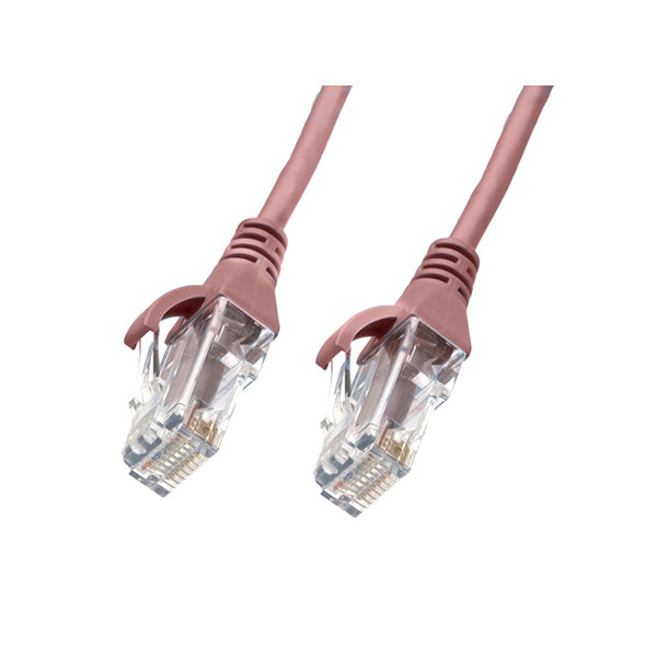 Cat 6 Ultra Thin Lszh Ethernet Network Cables Pink Color