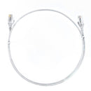 Cat 6 Ultra Thin Lszh Ethernet Network Cables White Color