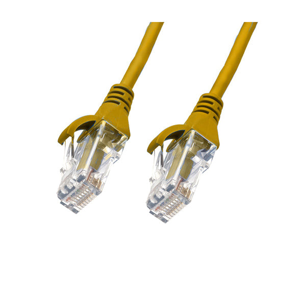 2M Cat 6 Ultra Thin Lszh Ethernet Network Cables Yellow