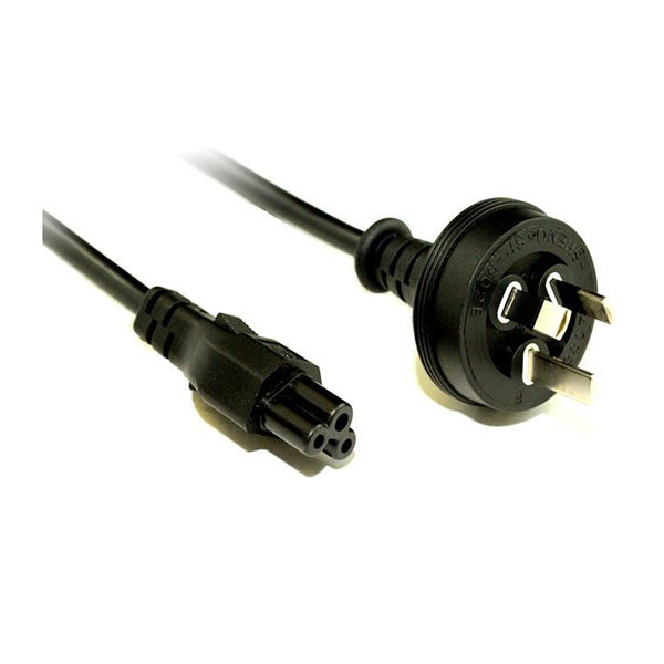 IEC C5 Clover Leaf Style Appliance Power Cable Black 3M