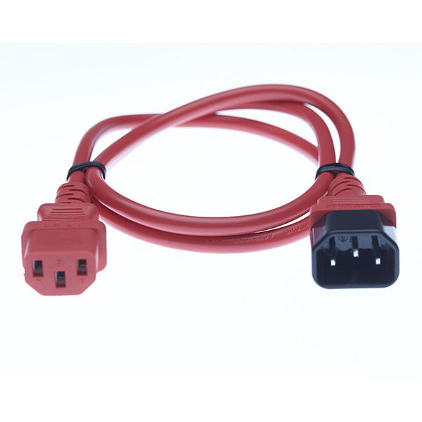 Iec C13 To C14 Power Cable Red 3M