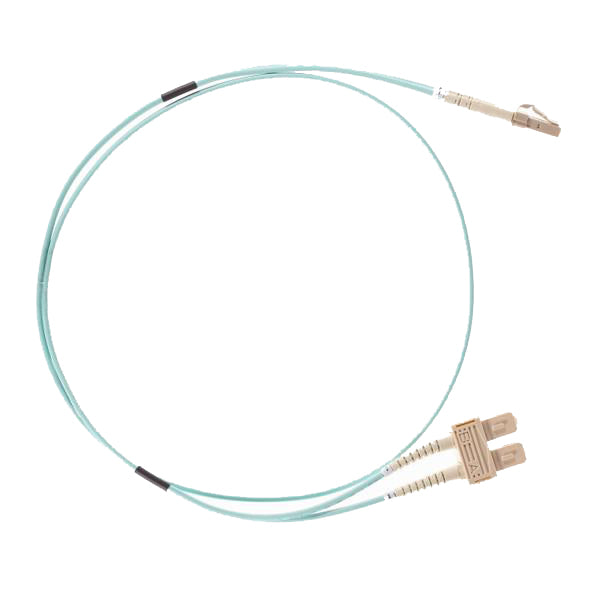 Aqua Lc-Sc Om3 Multimode Fibre Optic Cable