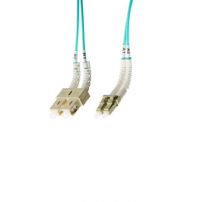 Lc-Sc Flexi Boot Om4 Multimode Fibre Optic Duplex Patch Leads