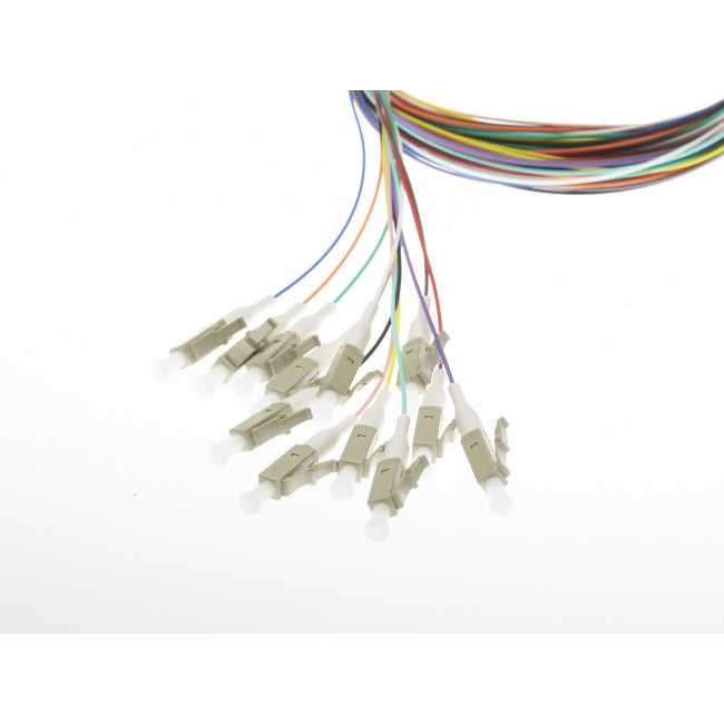 Fibre Pigtail Lc Om4 Multimode 2m - 12 Pack Rainbow