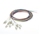Fibre Pigtail Lc Om4 Multimode 2m - 12 Pack Rainbow