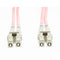 5M Lc Lc Om1 Multimode Fibre Optic Cable Salmon Pink