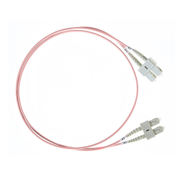3M Sc Sc Om1 Multimode Fibre Optic Cable Salmon Pink