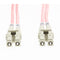 Lc Lc Om3 Multimode Fibre Optic Cable Salmon Pink 2Mm Oversleeving