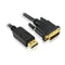 Displayport Male To Dvi-D Male Cable Black