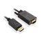 5M Displayport Male To Vga Male Cable Black