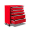 5 Drawers Roller Toolbox Cabinet Red