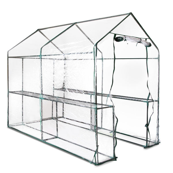 Greenfingers Greenhouse Garden Shed Storage Clear