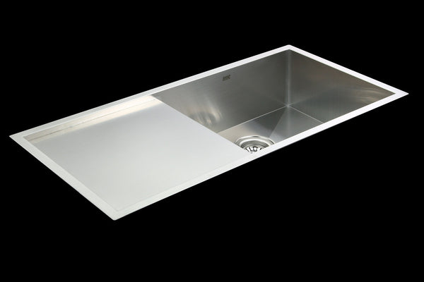 Handmade Stainless Steel Undermount / Topmount Kitchen Sink with Waste