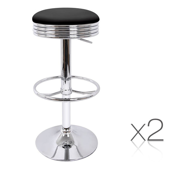 2 x PU Leather Bar Stool