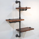 Rustic Industrial Floating Wall Shelves DIY Brackets