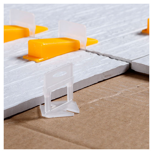 Tile Setting Clips 1000X Tile Leveling System Clips Levelling Spacer Tiling Tool Floor Wa ...
