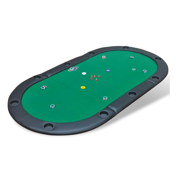 10-Player Fold-able Poker Tabletop - Green