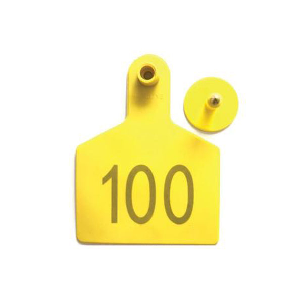 100 Pcs Cattle Ear Livestock Numbered Large Tags