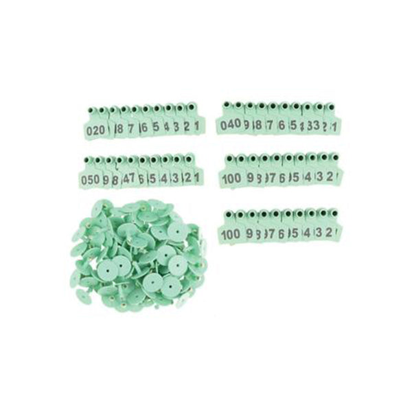 100 Pcs Cattle Ear Medium Livestock Numbered Tags