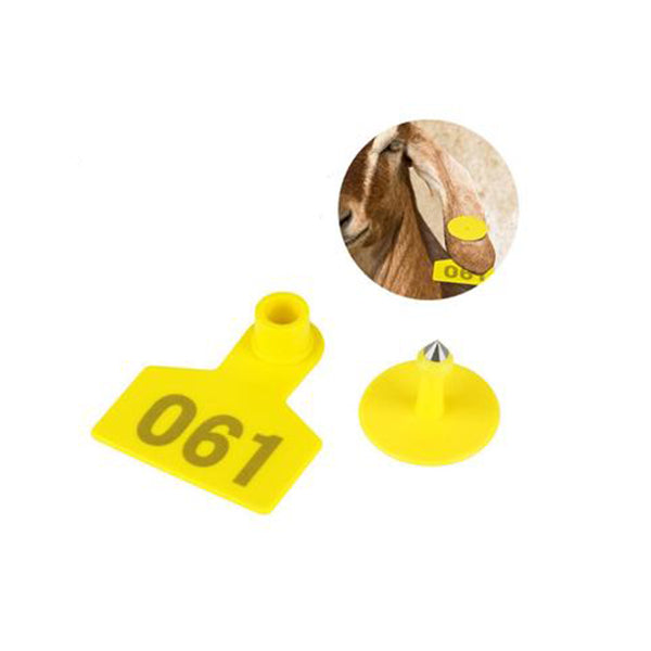 100 Pcs Cattle Ear Medium Livestock Numbered Tags