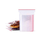 100 Pcs Resealable Food Grade Plastic Zip Close Clear Bag