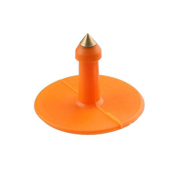 100 Pcs Cattle Ear Tags Orange Small Blank Livestock Label
