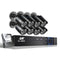 1080P 1 TB Eight Channel CCTV Security Camera (8 Pcs) - Black