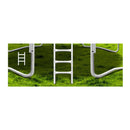 12 Feet Multi Coloured Trampoline With Safety Net Pad And Net Round